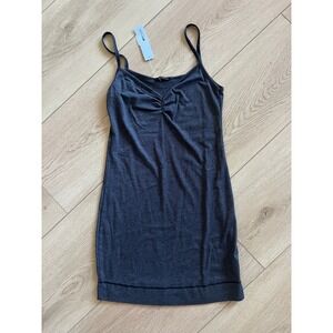 LAmade Long Tank Dress Heather Gray XS Sleeveless Casual‎